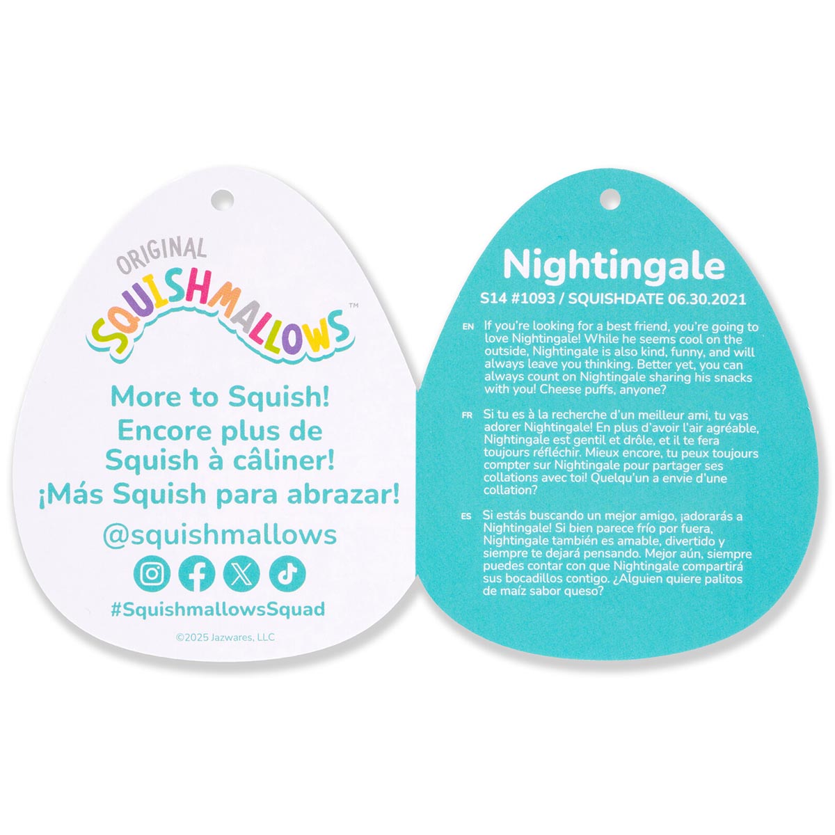 Squishmallows - Squishmallows 14" Nightingale the Brown Cow with Spots | Jazwares