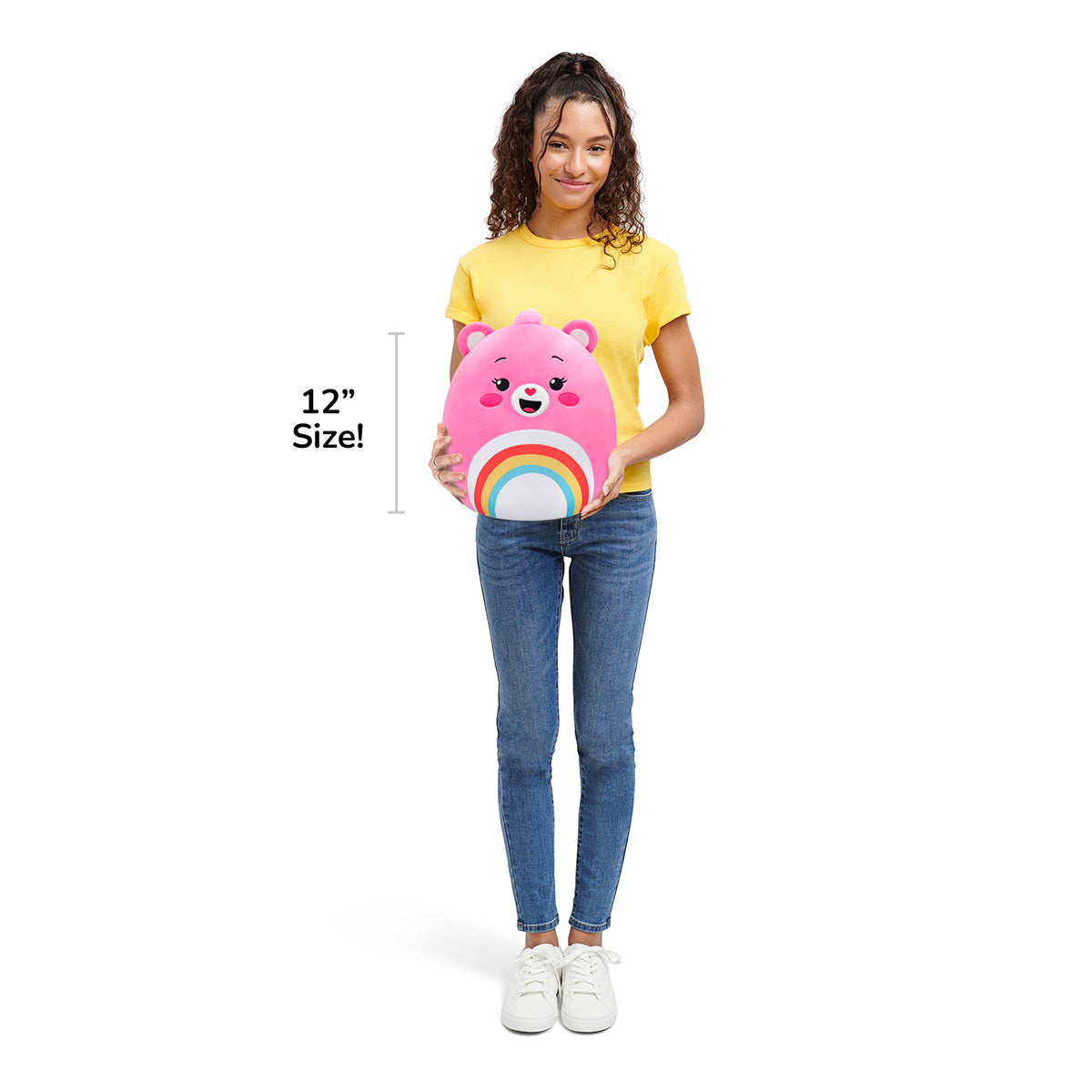 Squishmallows - Squishmallows Care Bears 12-Inch Cheer Bear | Jazwares