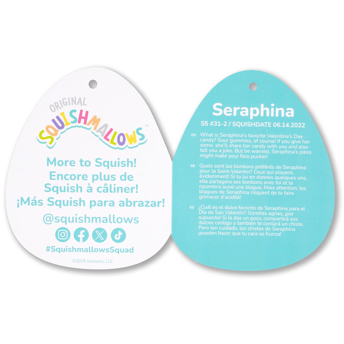 Squishmallows - Squishmallows 5" Seraphina the Light Pink Unicorn with Sparkle Horn | Jazwares