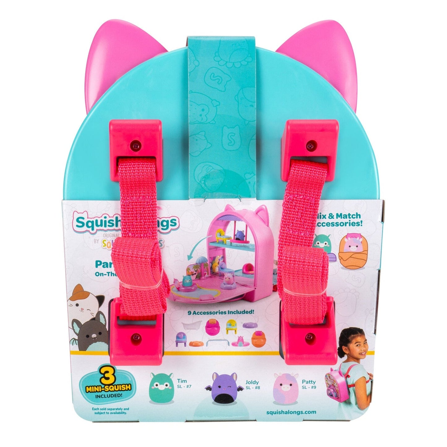 Squishmallows - Squish-a-longs Party Pack On-the-Go Playset | Jazwares