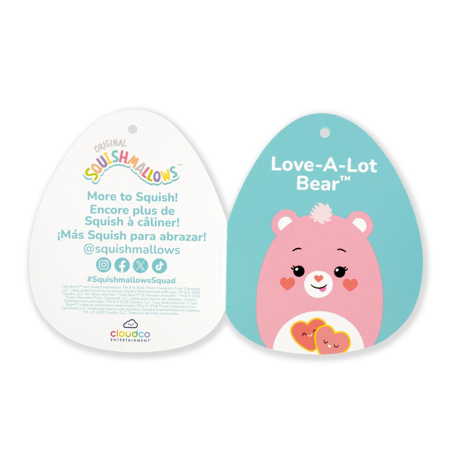 Squishmallows - Squishmallows Care Bears 12" Love-a-lot Bear | Jazwares