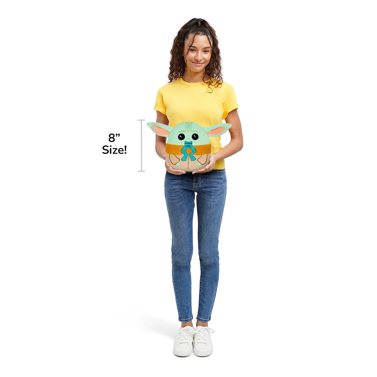 Squishmallows - Squishmallows 8" Select Series Star Wars Grogu Eating Frog | Jazwares