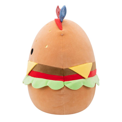 Squishmallows - Squishmallows 14" Carl the Cheeseburger with Red and Blue Star Headband | Jazwares
