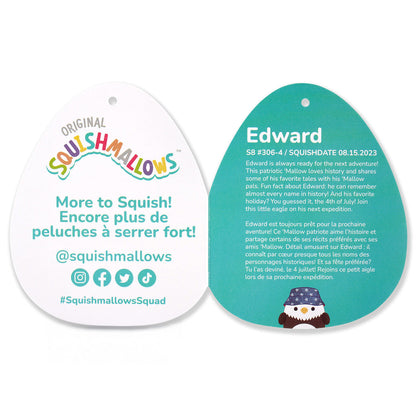 Squishmallows - Squishmallows 5" Edward the Bald Eagle with Bucket Hat | Jazwares