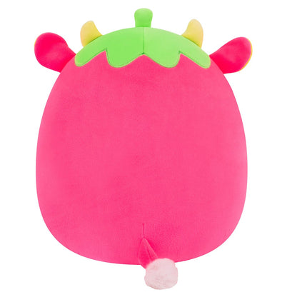 Squishmallows - Squishmallows 12" Cleary the Hot Pink Strawberry Cow | Jazwares