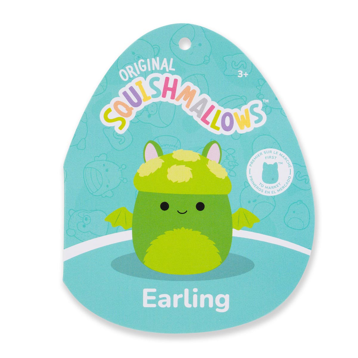 Squishmallows - Squishmallows 14" Earling the Neon Green Mushroom Bat | Jazwares