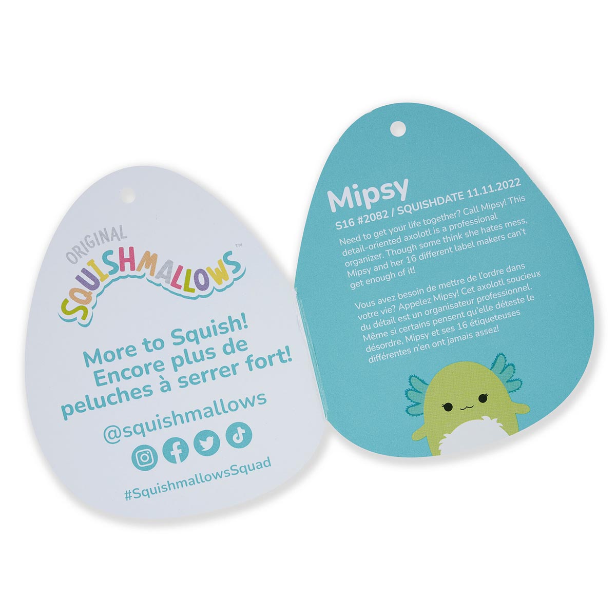 Squishmallows - Squishmallows 16" Mipsy the Green Axolotl | Jazwares