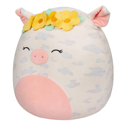 Squishmallows - Squishmallows 16" Rosie the Spotted Pig with Yellow Flower Crown | Jazwares