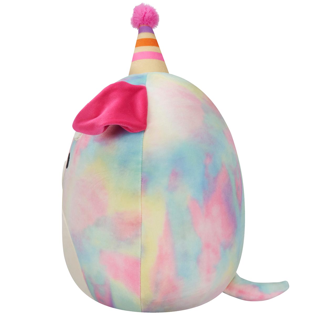 Squishmallows - Squishmallows 12" Delenne the Rainbow Tie-Dye Dog With Party Hat | Jazwares