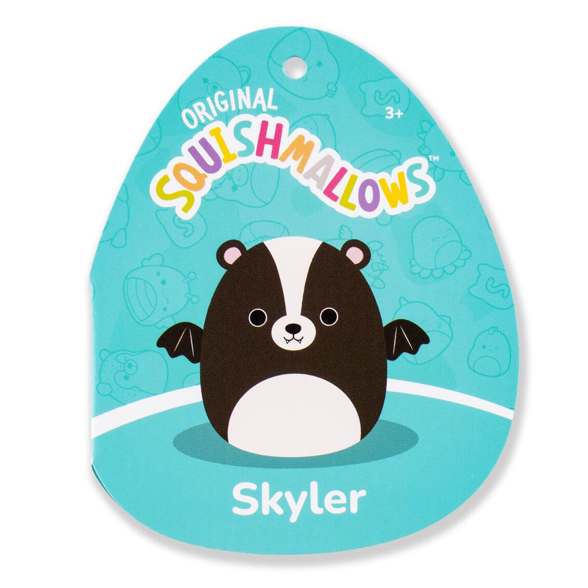 Squishmallows - Squishmallows 12" Skyler the Black and White Skunk Bat | Jazwares