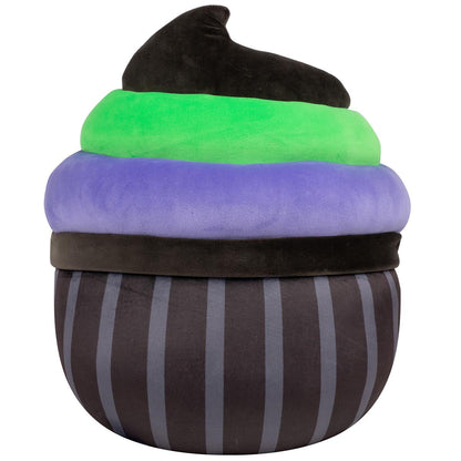 Squishmallows - Squishmallows 12" Kurt the Black Cupcake With Green and Purple Frosting | Jazwares