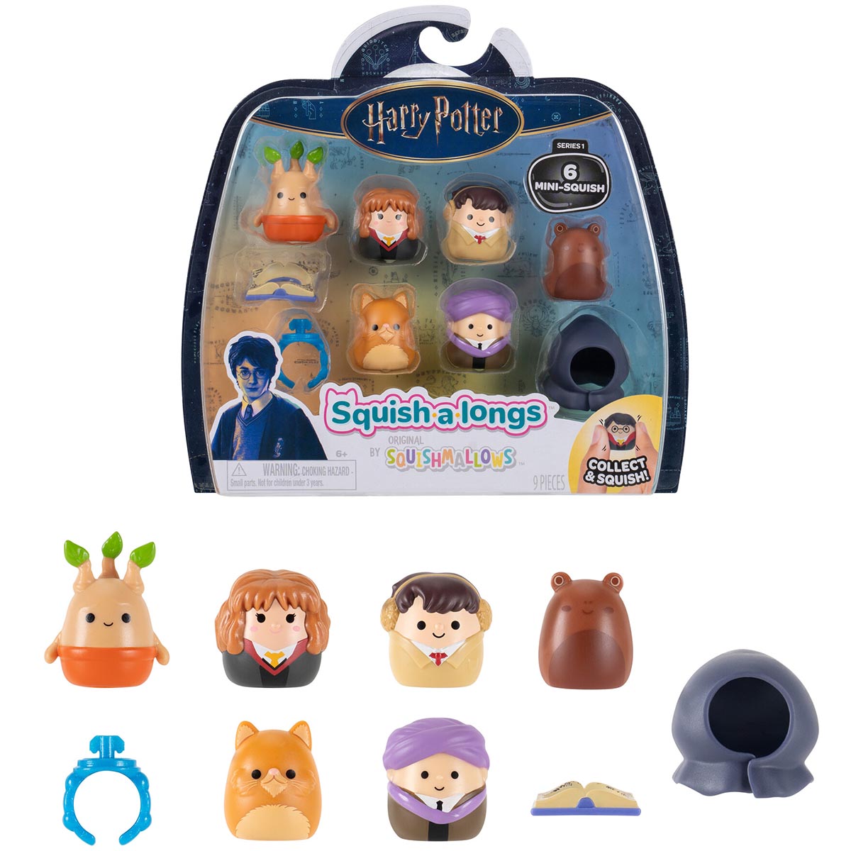 Squishmallows - Squish-a-longs “Harry Potter” 6-Pack Style 1 | Jazwares