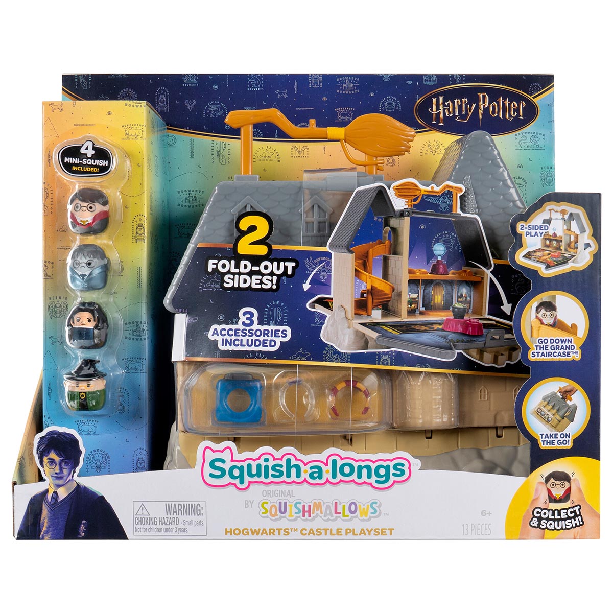 Squishmallows - Squish-a-longs “Harry Potter” Hogwarts Castle Playset | Jazwares