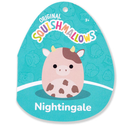 Squishmallows - Squishmallows 14" Nightingale the Brown Cow with Spots | Jazwares