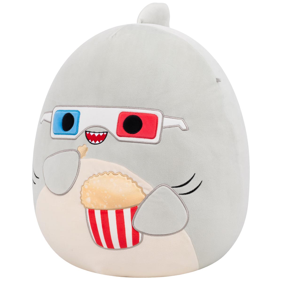 Squishmallows - Squishmallows 16" Gordon the Grey Shark with 3D Glasses | Jazwares