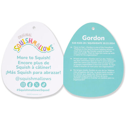 Squishmallows - Squishmallows 16" Gordon the Grey Shark with 3D Glasses | Jazwares