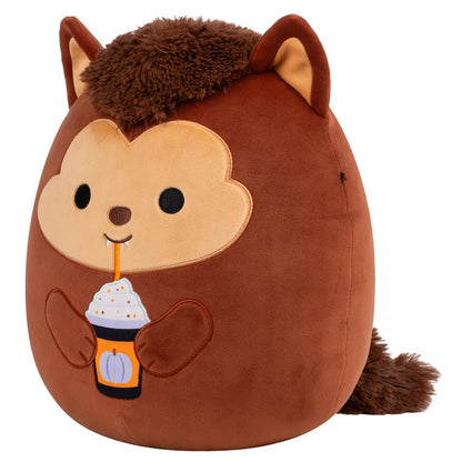 Squishmallows - Squishmallows 12" Wade the Brown Werewolf Holding Purple Frappe | Jazwares