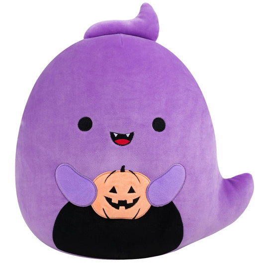 Squishmallows - Squishmallows 12" Jordon the Purple Ghost Holding Jack O'Lantern | Jazwares