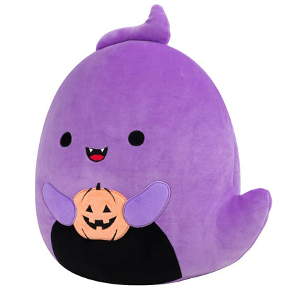 Squishmallows - Squishmallows 12" Jordon the Purple Ghost Holding Jack O'Lantern | Jazwares