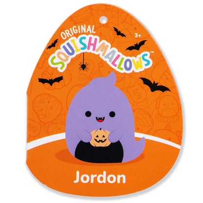 Squishmallows - Squishmallows 12" Jordon the Purple Ghost Holding Jack O'Lantern | Jazwares