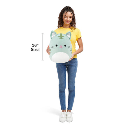 Squishmallows - Squishmallows 16" Chase the Green Tabby Cat | Jazwares