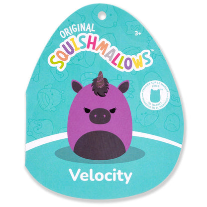 Squishmallows - Squishmallows 14" Velocity the Purple and Black Unicorn | Jazwares