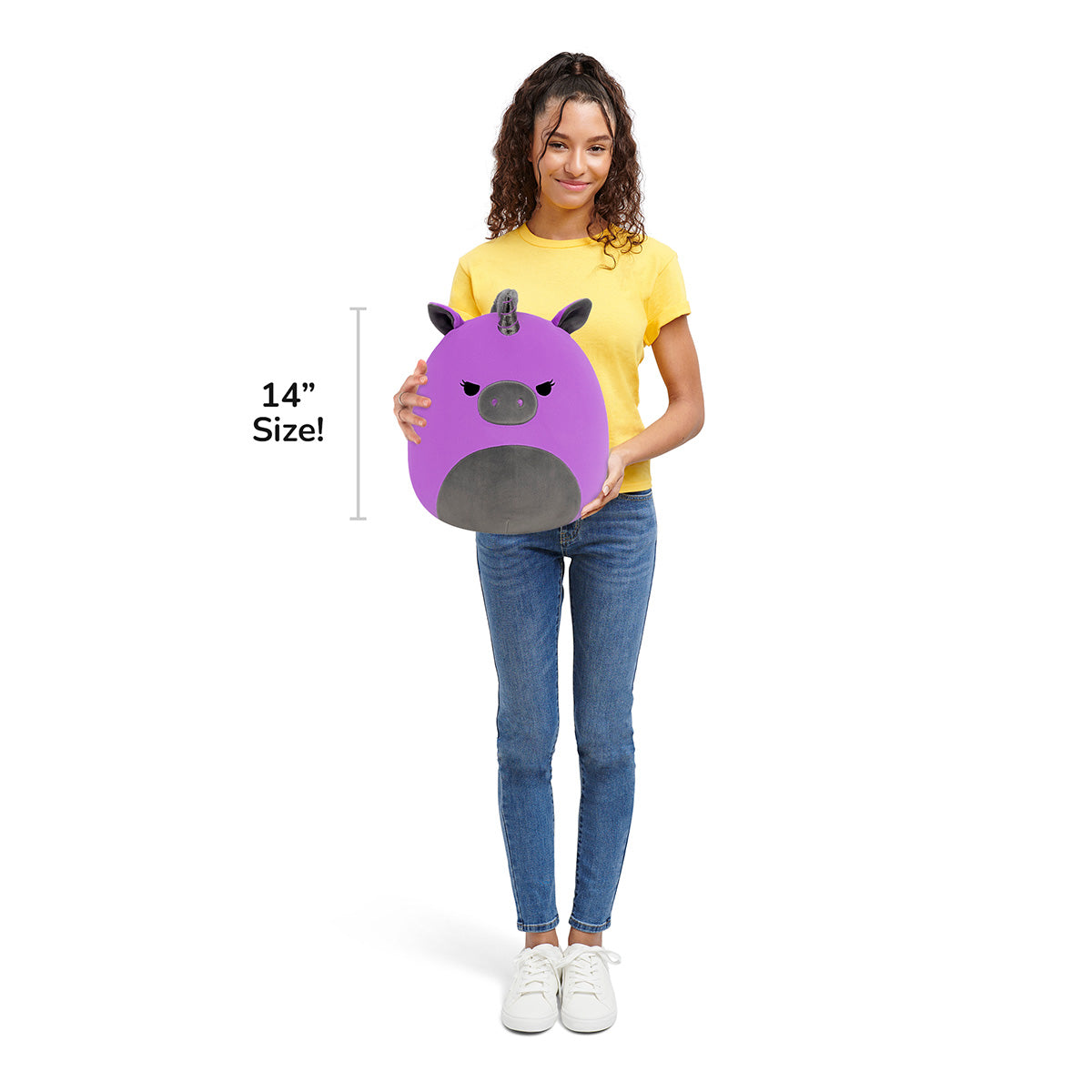 Squishmallows - Squishmallows 14" Velocity the Purple and Black Unicorn | Jazwares
