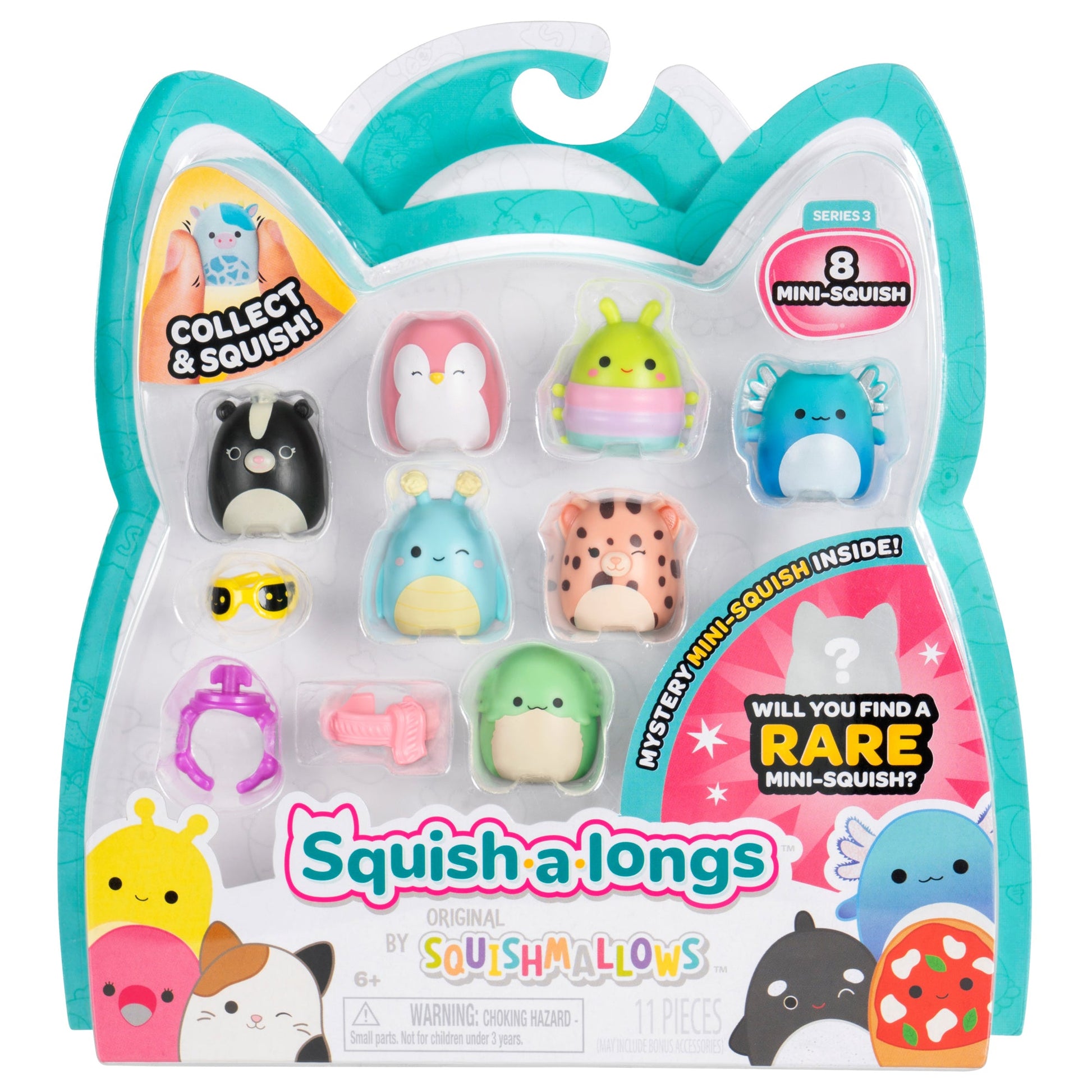 Squishmallows - Squish-a-longs Mini-Squish 8-Pack Style 1 | Jazwares