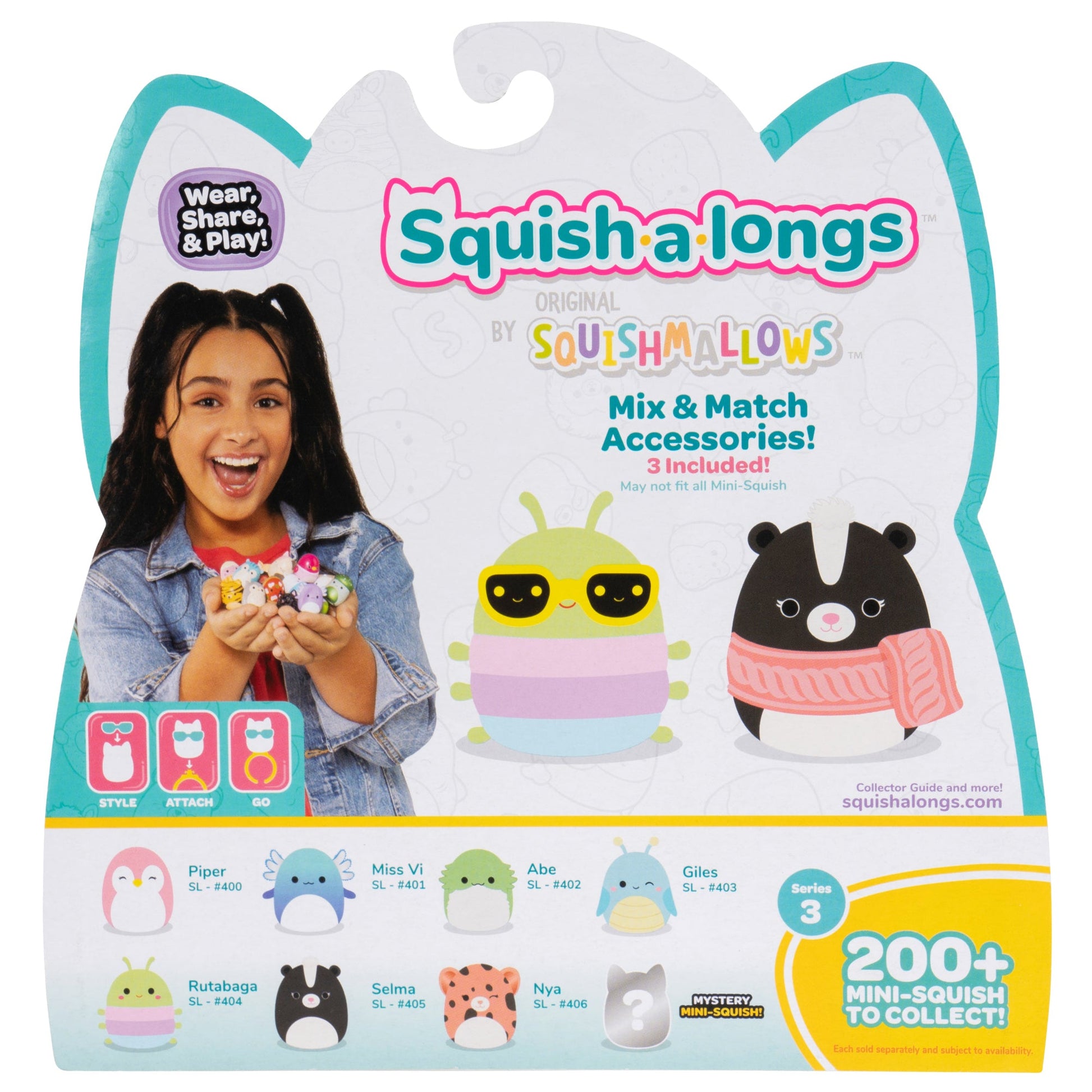 Squishmallows - Squish-a-longs Mini-Squish 8-Pack Style 1 | Jazwares