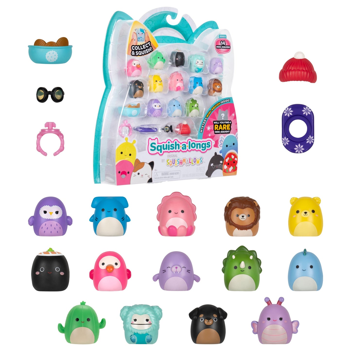 Squishmallows - Squish-a-longs Mini-Squish 14-Pack Style 2 | Jazwares