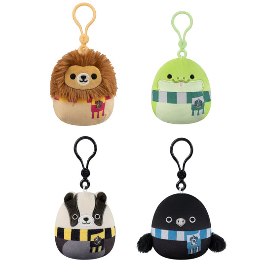 Squishmallows - Squishmallows 3.5" Harry Potter House Animals Clip 4-Pack | Jazwares