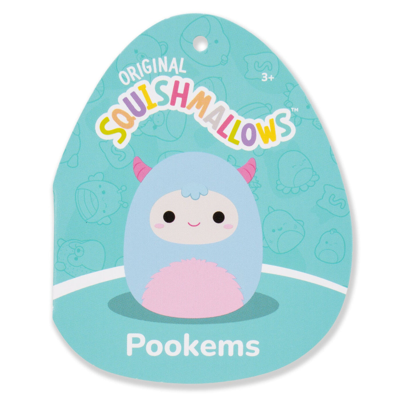 Squishmallows - Squishmallows 3.5-Inch Pookems the Blue Yeti Clip | Jazwares