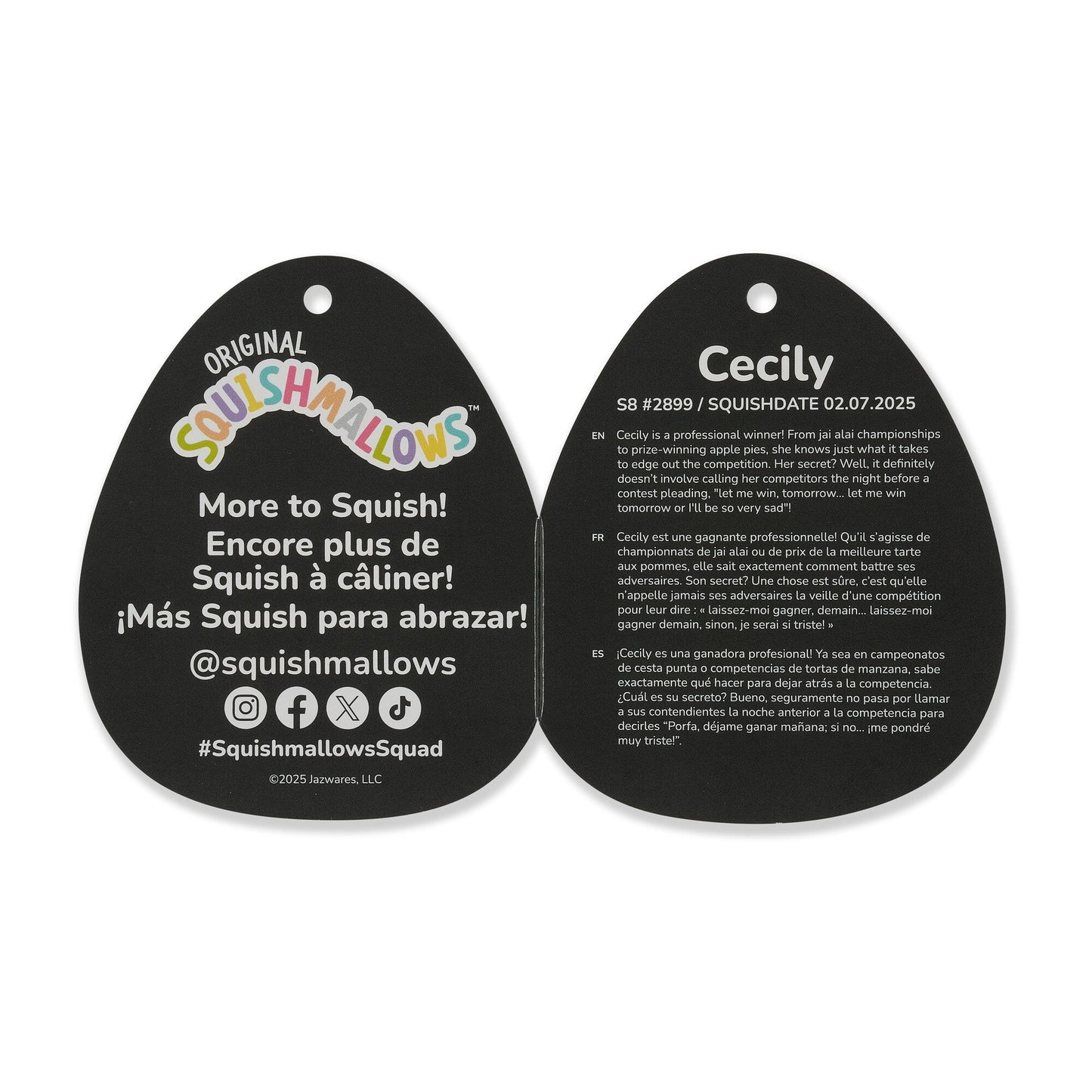 Squishmallows - Squishmallows 8" Select Series Cecily the Bigfoot Hot Sauce | Jazwares