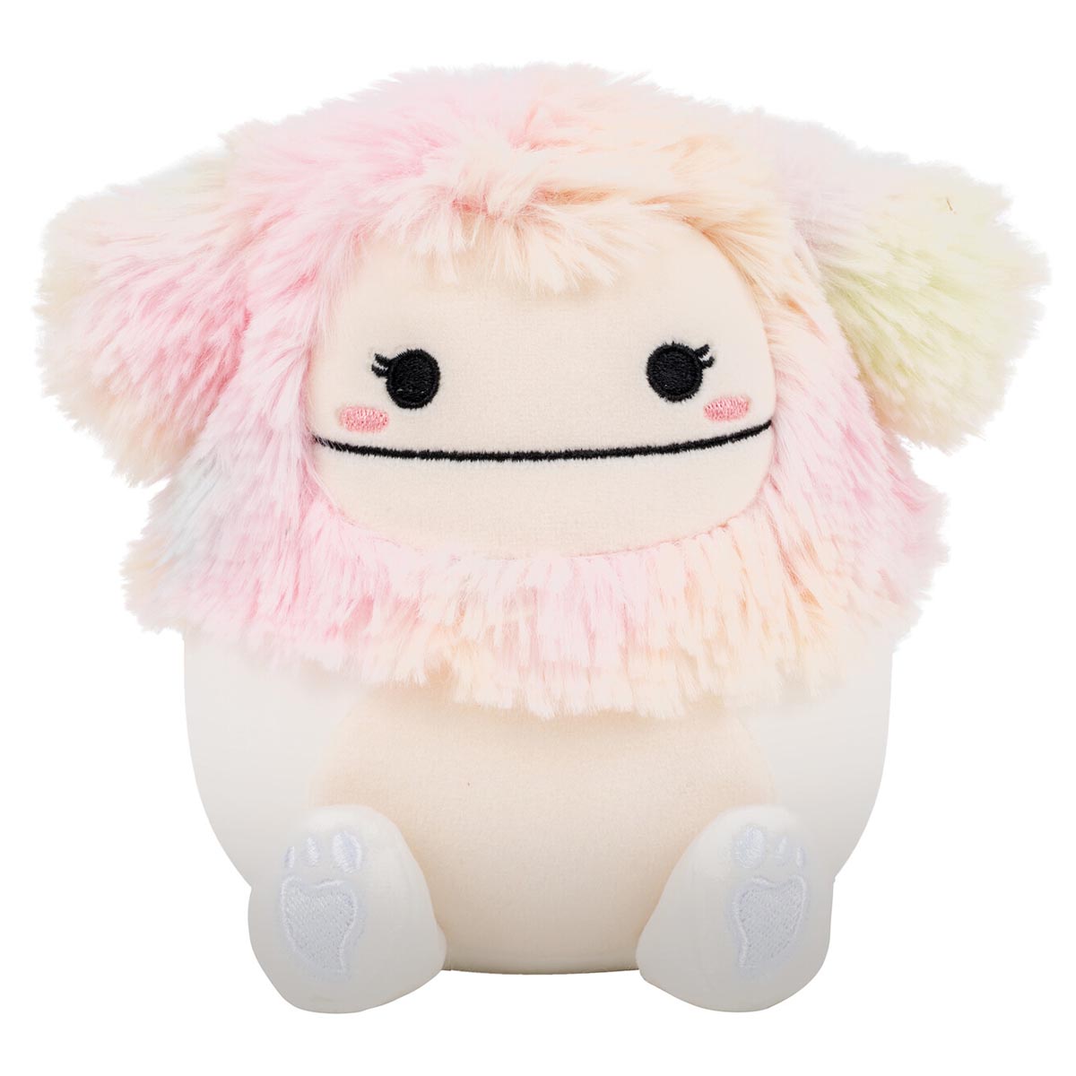 Squishmallows - Squishmallows 5" Zaylee the White Bigfoot with Rainbow Mane | Jazwares