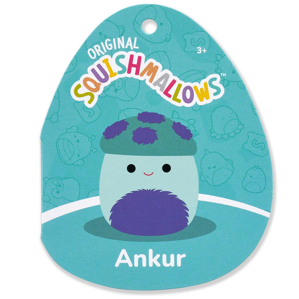 Squishmallows - Squishmallows 5" Ankur the Teal Mushroom with Fuzzy Belly | Jazwares
