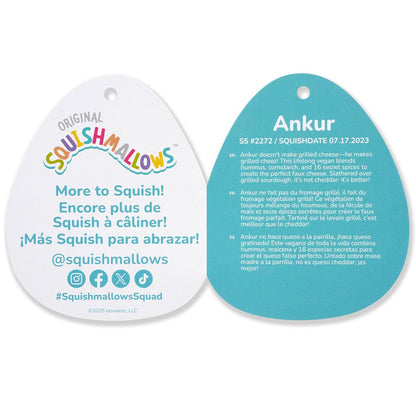 Squishmallows - Squishmallows 5" Ankur the Teal Mushroom with Fuzzy Belly | Jazwares