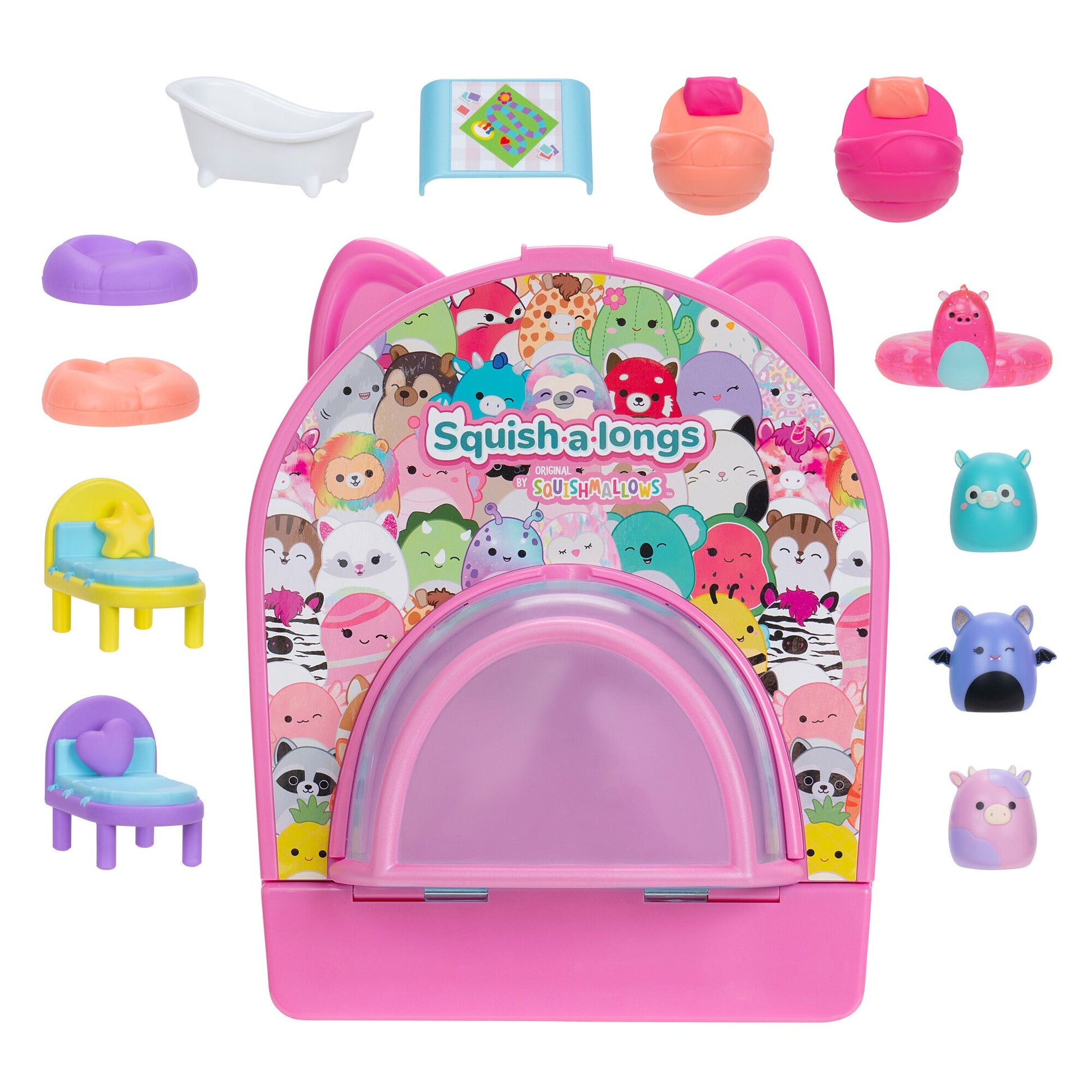 Squishmallows - Squish-a-longs Party Pack On-the-Go Playset | Jazwares