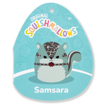 Squishmallows - Squishmallows 8" Samsara the Teal Chipmunk with Choker | Jazwares