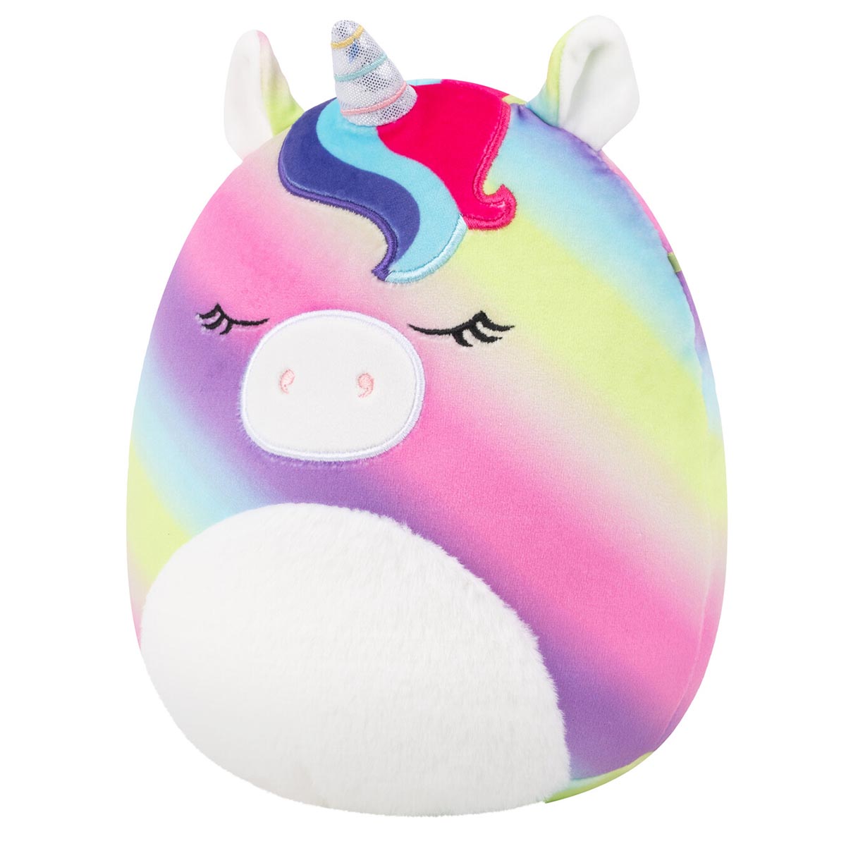 Squishmallows - Squishmallows 8" Clarissa the Rainbow Unicorn with Fuzzy Belly | Jazwares