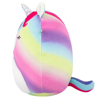 Squishmallows - Squishmallows 8" Clarissa the Rainbow Unicorn with Fuzzy Belly | Jazwares