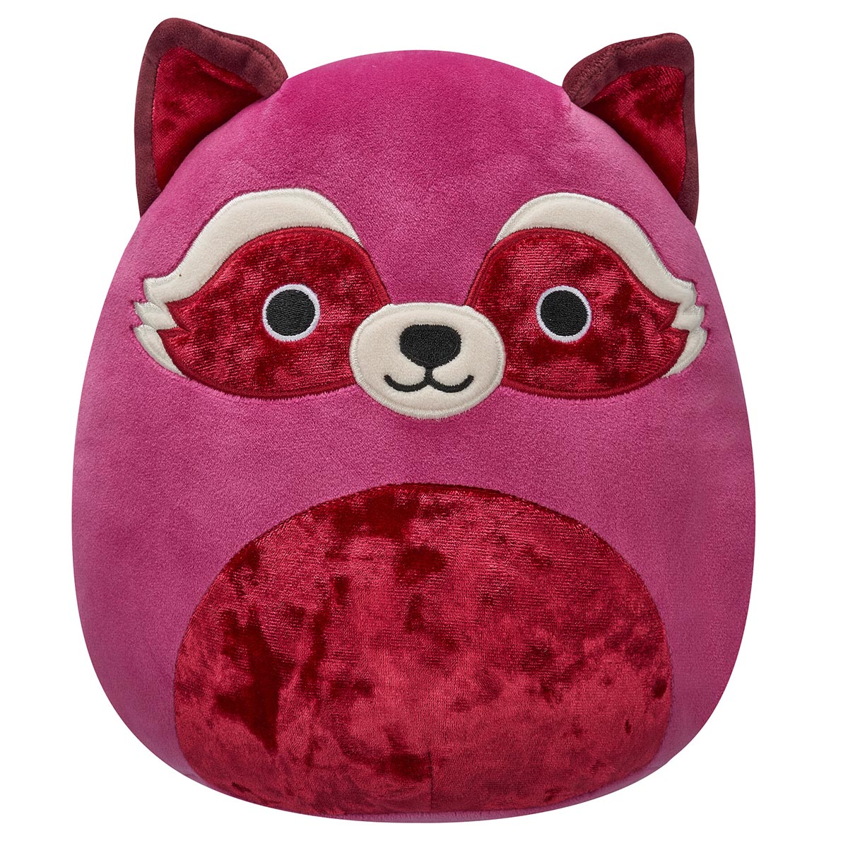 Squishmallows - Squishmallows 8" Olivieri the Maroon Raccoon with Velvet Accents | Jazwares