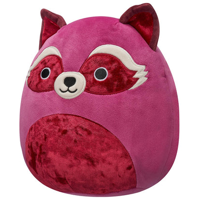 Squishmallows - Squishmallows 8" Olivieri the Maroon Raccoon with Velvet Accents | Jazwares