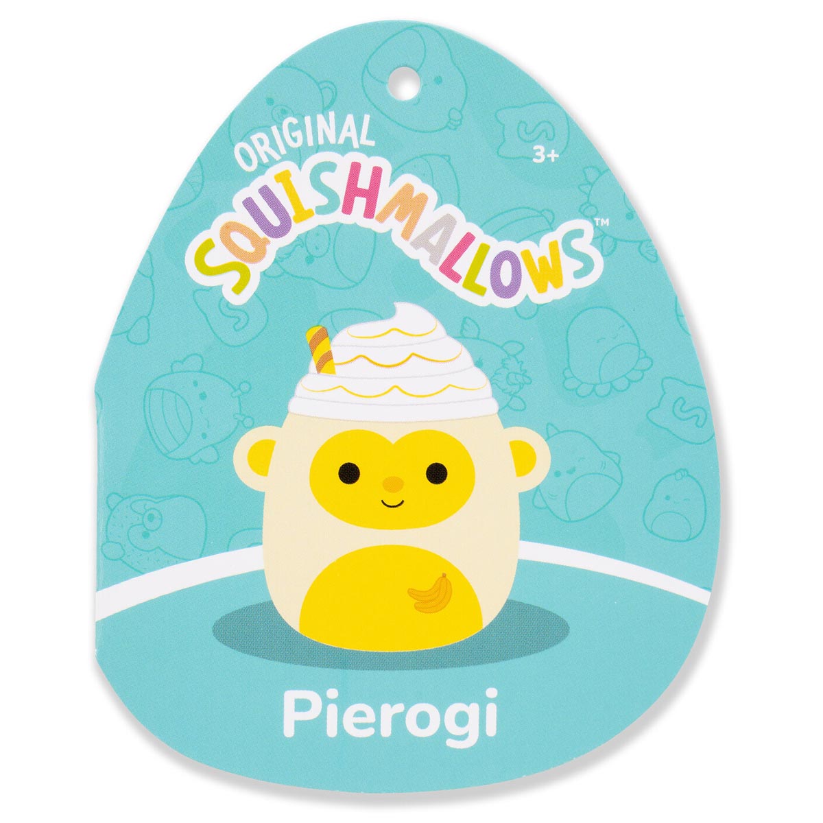 Squishmallows - Squishmallows 3.5" Pierogi the Banana Monkey Shake Clip | Jazwares