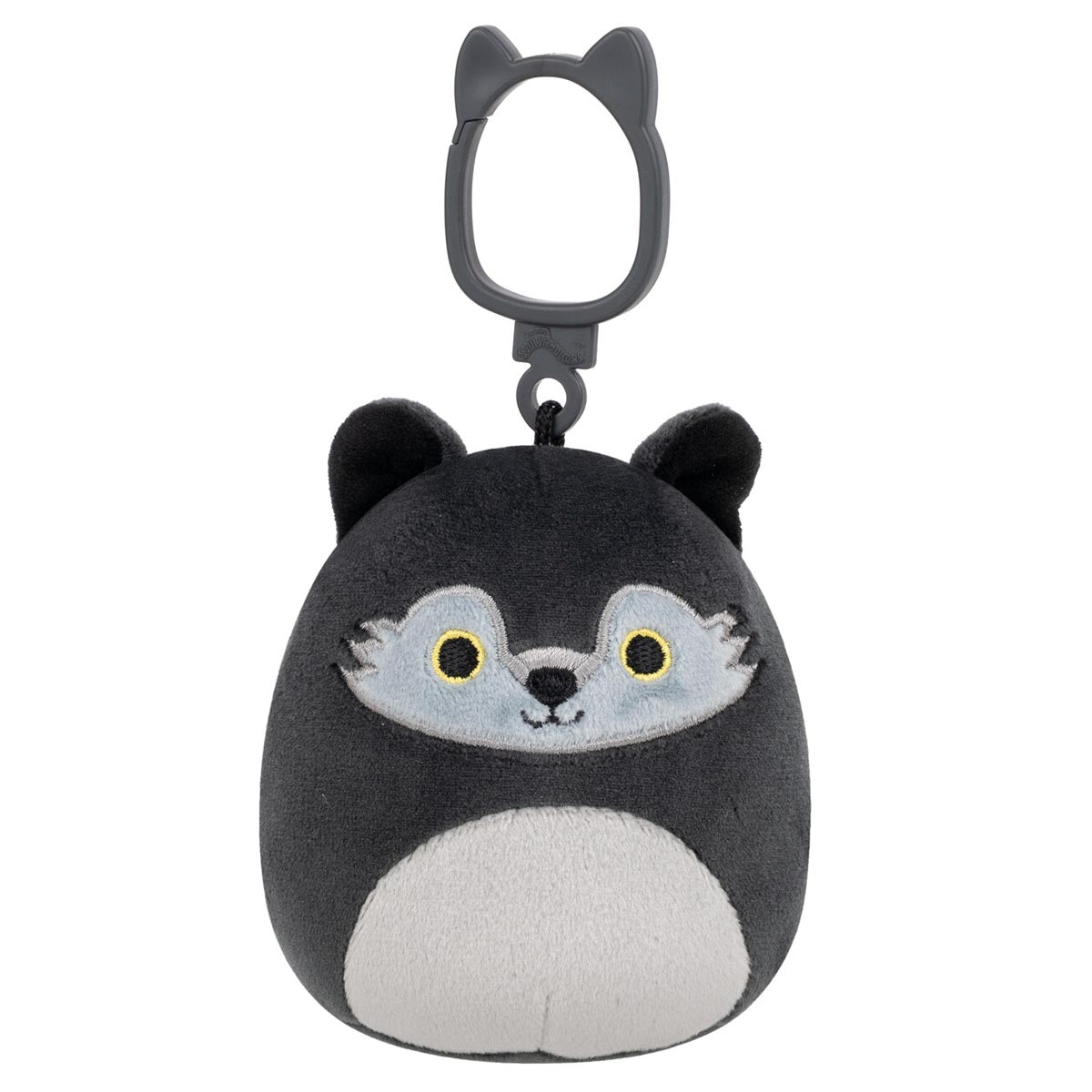 Squishmallows - Squishmallows 3.5" Dmitri the Dark Grey Wolf Clip | Jazwares