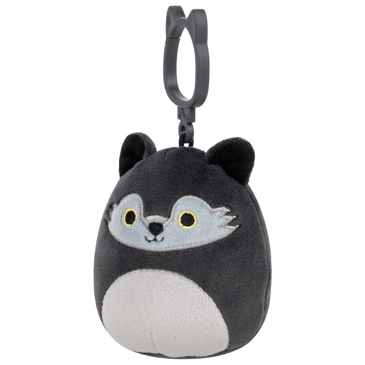 Squishmallows - Squishmallows 3.5" Dmitri the Dark Grey Wolf Clip | Jazwares