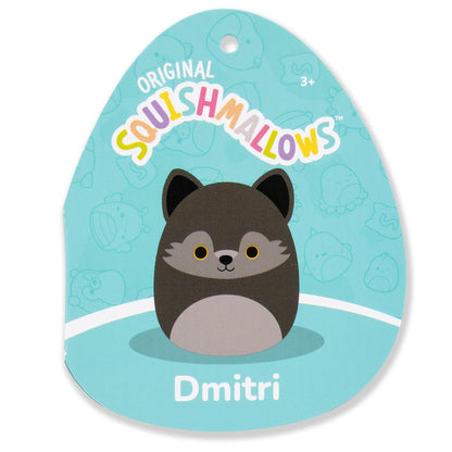 Squishmallows - Squishmallows 3.5" Dmitri the Dark Grey Wolf Clip | Jazwares