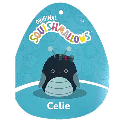 Squishmallows - Squishmallows 14" Celie the Teal and Black Grasshopper with Bow | Jazwares