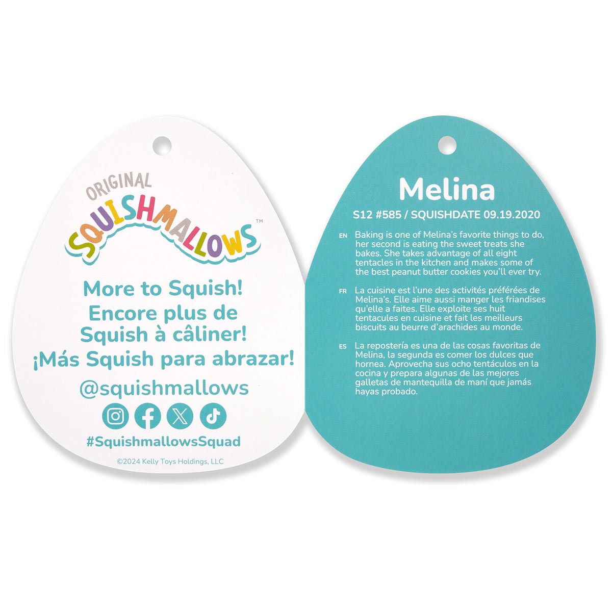 Squishmallows - Squishmallows 12" Melina the Happy Peach Octopus | Jazwares
