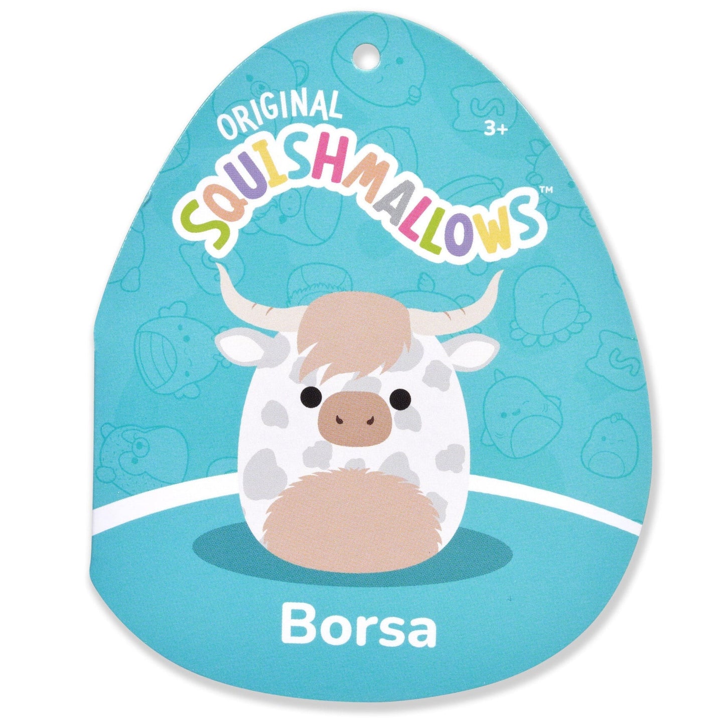 Squishmallows - Squishmallows 12" Borsa Spotted Highland Cow | Jazwares