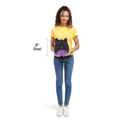 Squishmallows - Squishmallows 8" Autumn the Black Cat with Purple Belly | Jazwares